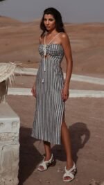 Vestido Victoria listrado